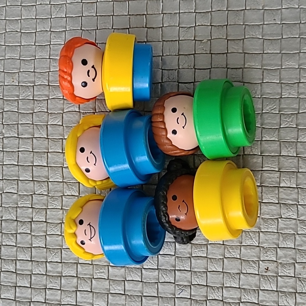 Vintage Fisher-Price Chunky Little People 1990 Chubby Retro Kids Boy Girl 90